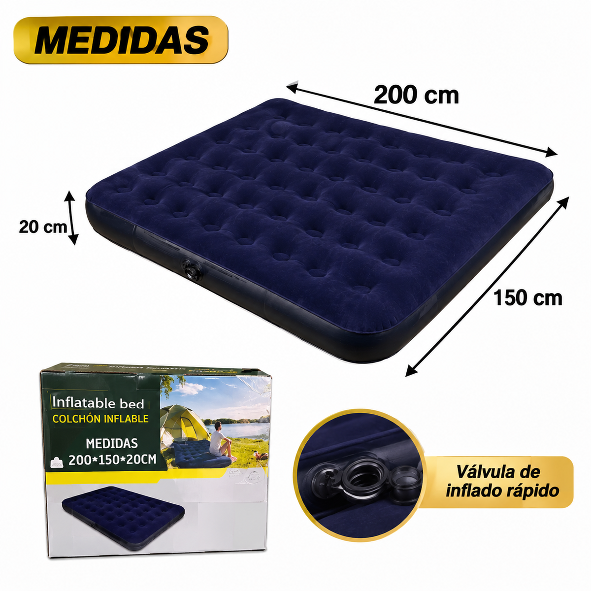 COLCHON INFLABLE DOBLE