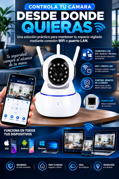 CAMARA DE SEGURIDAD 3 ANTENAS