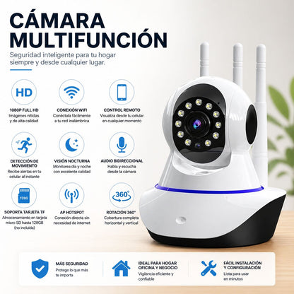 CAMARA DE SEGURIDAD 3 ANTENAS